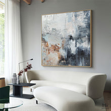 Load image into Gallery viewer, Grey Beige Abstract Painting Wall Art For Living Room Ap118