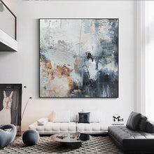 Load image into Gallery viewer, Grey Beige Abstract Painting Wall Art For Living Room Ap118