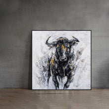 Load image into Gallery viewer, Bull Painting Bull Wall Decor Highland Cow Abstract Painting Qp049
