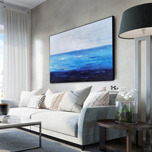 Load image into Gallery viewer, Blue Ocean Canvas Painting Bright Wall Painting Ap124