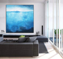 Load image into Gallery viewer, Blue Painting Large Original Painting On Canvas Abstract Acrylic Painting Kp016