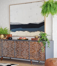 Load image into Gallery viewer, Grey Beige Navy Painting on Canvas, Large Textured Acrylic Room Decor Gp083