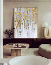 Load image into Gallery viewer, Gold Leaf Art Landscape Painting Contemporary Art Large Artworks Dp060