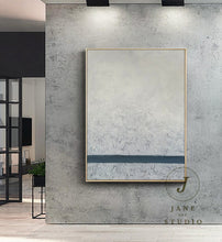 Load image into Gallery viewer, Large Original Gray Abstract Painting Acrylic Painting Qp058