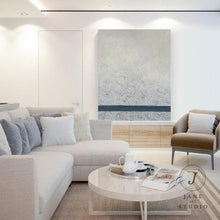 Load image into Gallery viewer, Large Original Gray Abstract Painting Acrylic Painting Qp058