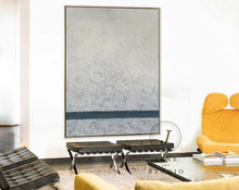 Load image into Gallery viewer, Large Original Gray Abstract Painting Acrylic Painting Qp058