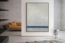Load image into Gallery viewer, Large Original Gray Abstract Painting Acrylic Painting Qp058