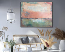 Load image into Gallery viewer, Pink Abstract Artwork Modern Abstract Painting Nursery Wall Decor For Living Room Bp062
