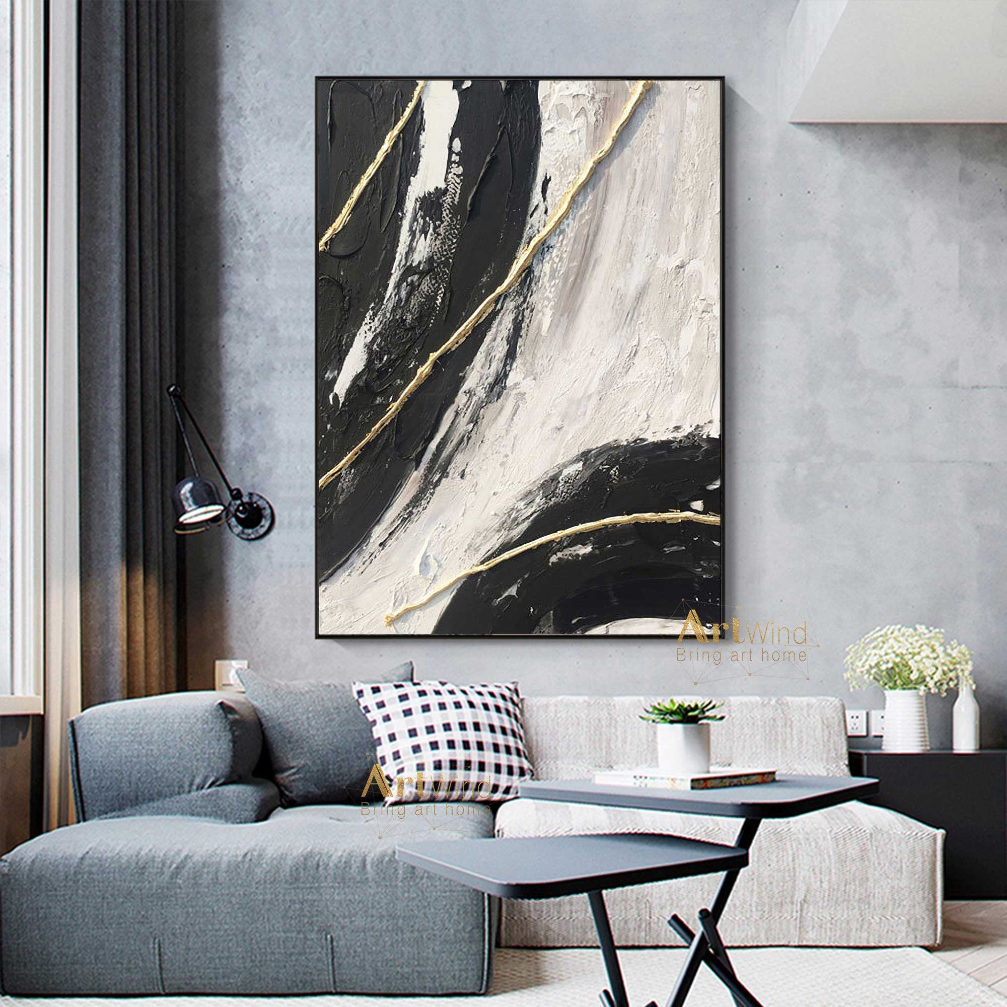 Original Textured buying Gold Canvas Art Painting