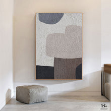 Load image into Gallery viewer, Beige Gray Minimalist Abstract Painting Living Room Nordic Painting Ap111