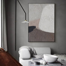 Load image into Gallery viewer, Beige Brown Abstract Painting On Canvas Living Room Art Ap109