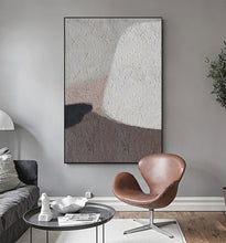 Load image into Gallery viewer, Beige Brown Abstract Painting On Canvas Living Room Art Ap109