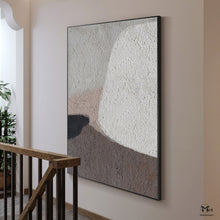 Load image into Gallery viewer, Beige Brown Abstract Painting On Canvas Living Room Art Ap109