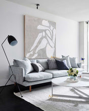 Load image into Gallery viewer, Nude Art Gray And White Art Abstract Painting Dp058