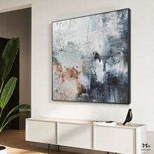 Load image into Gallery viewer, Grey Beige Abstract Painting Wall Art For Living Room Ap118