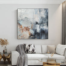 Load image into Gallery viewer, Grey Beige Abstract Painting Wall Art For Living Room Ap118
