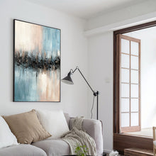 Load image into Gallery viewer, 3D Beige Textured Canvas Painting Minimalist Art For Living Room Kp029