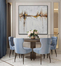 Load image into Gallery viewer, Beige Painting Gold Painting Ocean Landscape Painting Office Decor Bp100