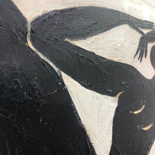 Load image into Gallery viewer, Black And White Original Paintings On Canvas Minimalist Art Kp051