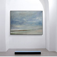 Load image into Gallery viewer, Beach Abstract Acrylic Painting Sky And Sea Painting Ap013