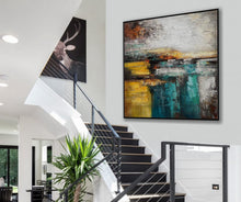 Load image into Gallery viewer, Texture Palette Knife Modern Abstract Art Hand Painted Colorful Painting Ap047