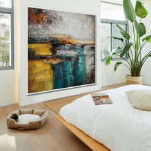 Load image into Gallery viewer, Texture Palette Knife Modern Abstract Art Hand Painted Colorful Painting Ap047