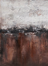 Load image into Gallery viewer, Brown And White Abstract Painting Oversized Artwork for Living Room Ap095