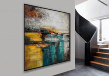 Load image into Gallery viewer, Texture Palette Knife Modern Abstract Art Hand Painted Colorful Painting Ap047