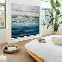 Load image into Gallery viewer, Modern Abstract Sky Sea Ocean Abstract Acrylic Painting Ap090