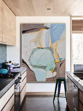 Load image into Gallery viewer, Original Green Abstract Painting, Minimalist Abstract Painting Bl006