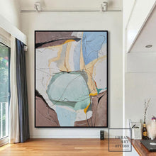 Load image into Gallery viewer, Original Green Abstract Painting, Minimalist Abstract Painting Bl006