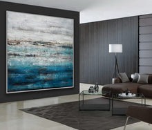 Load image into Gallery viewer, Modern Abstract Sky Sea Ocean Abstract Acrylic Painting Ap090