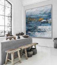 Load image into Gallery viewer, Soft Tones Color Textured Minimal Simple Easy Acrylic Painting Ap082