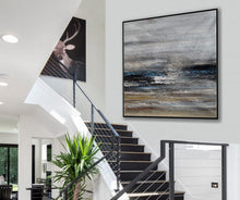 Load image into Gallery viewer, Neutral Color Textured Minimal Simple Easy Acrylic Painting Ap085