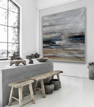 Load image into Gallery viewer, Neutral Color Textured Minimal Simple Easy Acrylic Painting Ap085