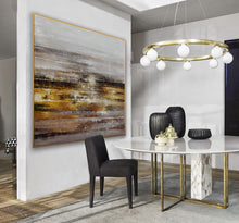 Load image into Gallery viewer, Gray Gold Brown Textured Abstract Artwork Oversized Art for Sale Ap088