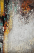 Load image into Gallery viewer, Gray White Brown Heavy Rich Textured Neutral Color Abstract Painting Ap081
