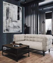 Load image into Gallery viewer, Oversize Minimalist Acrylic Painting on Canvas Black and White Ap043