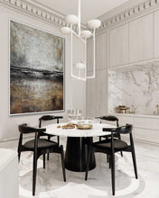 Load image into Gallery viewer, Vertical Neutral Color Textured Minimal Abstract Painting Ap068