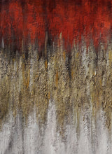 Load image into Gallery viewer, Red Gold Artwork Textured Abstract Painting Canvas Wall Art Ap098