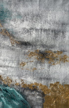 Load image into Gallery viewer, Green Gray White Gold Leaf Abstract Painting Giant Wall Decor Ap097