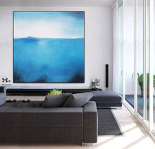 Load image into Gallery viewer, Blue Abstract Painting Landscape Painting On Canvas Kp004