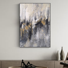 Load image into Gallery viewer, Beige and Black Painting Large Artwork Wall Canvas Ap104