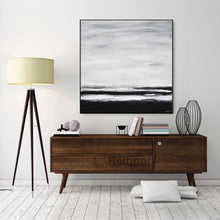 Load image into Gallery viewer, Black and White Landscape Painting Minimalist Modern Artwork Fp006