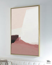 Load image into Gallery viewer, Original Minimalist Painting Blush Pink Wall Art Ap107