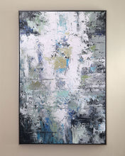 Load image into Gallery viewer, Heavy Texture Art Grey Wall Art Green Painting For Living Room Ap113