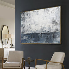 Load image into Gallery viewer, Navy Blue Abstract Painting Original Minimalist Art Ap123