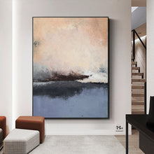Load image into Gallery viewer, Beige And Grey Painting Texture Art Contemporary Art For Living Room Kp019
