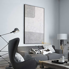 Load image into Gallery viewer, Gray And White Abstract Art Textured Acrylic Decor Minimalist Painting Dp039