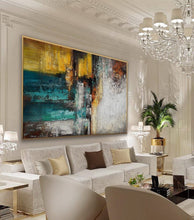 Load image into Gallery viewer, Texture Palette Knife Modern Wall Art Colorful Artwork Ap129